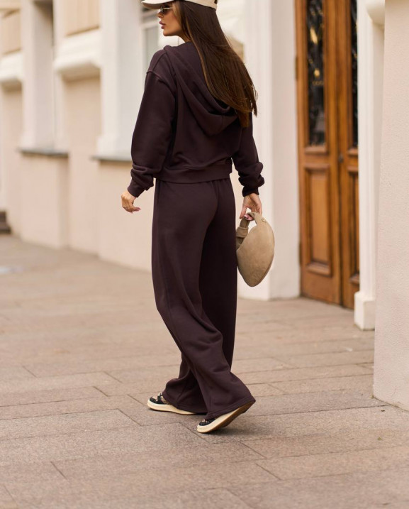 94 Спортивний костюм з трьохнитки з капюшоном та вишивкою